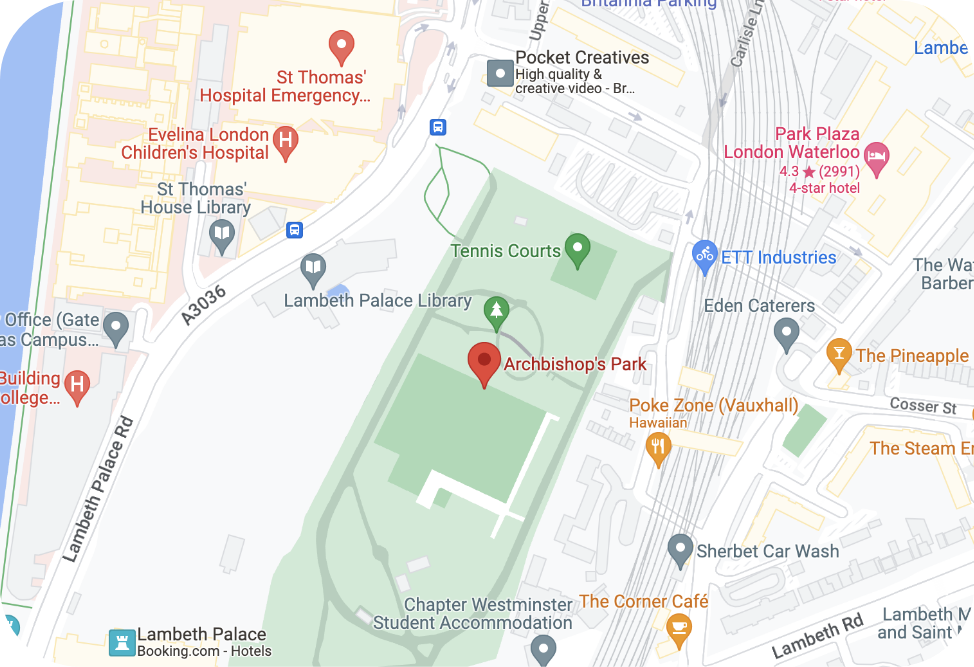 archbishops park map
