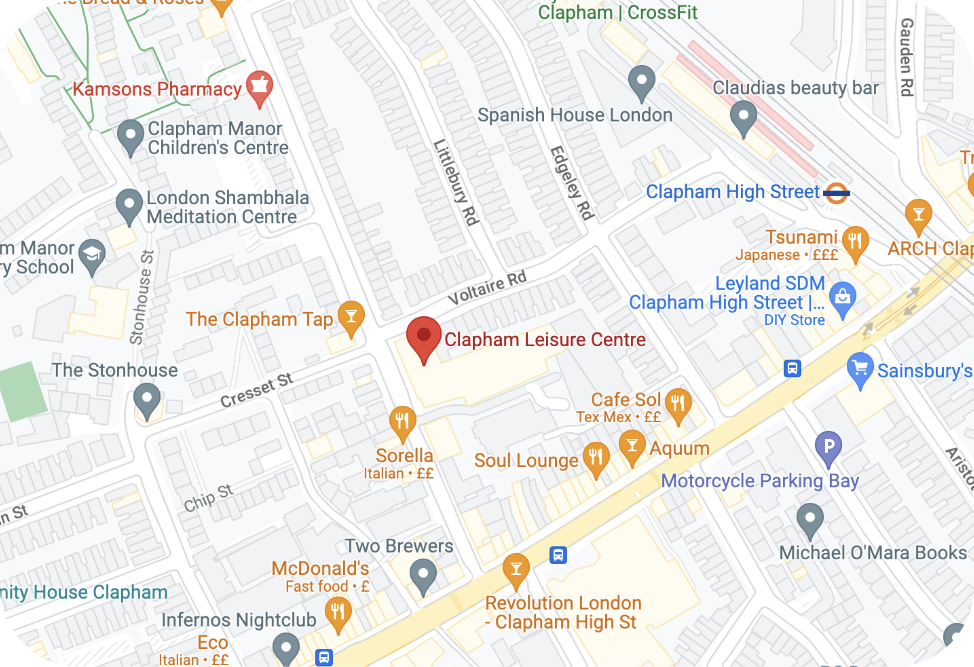 clapham map