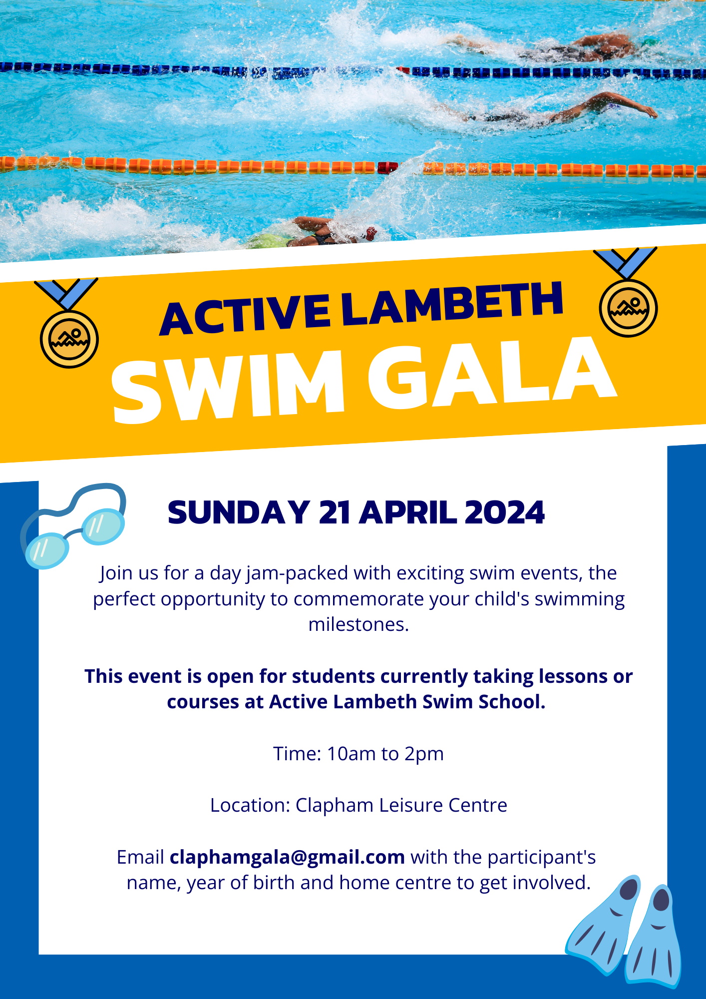 SWIM GALA POSTER